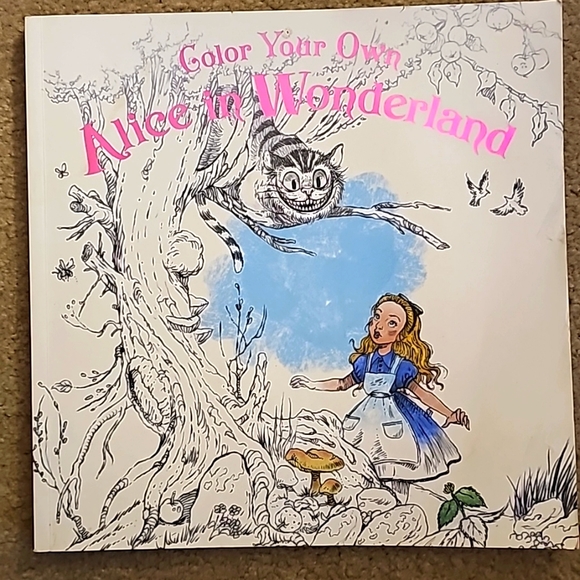 Color Your Own Alice in Wonderland Book - Picture 1 of 8